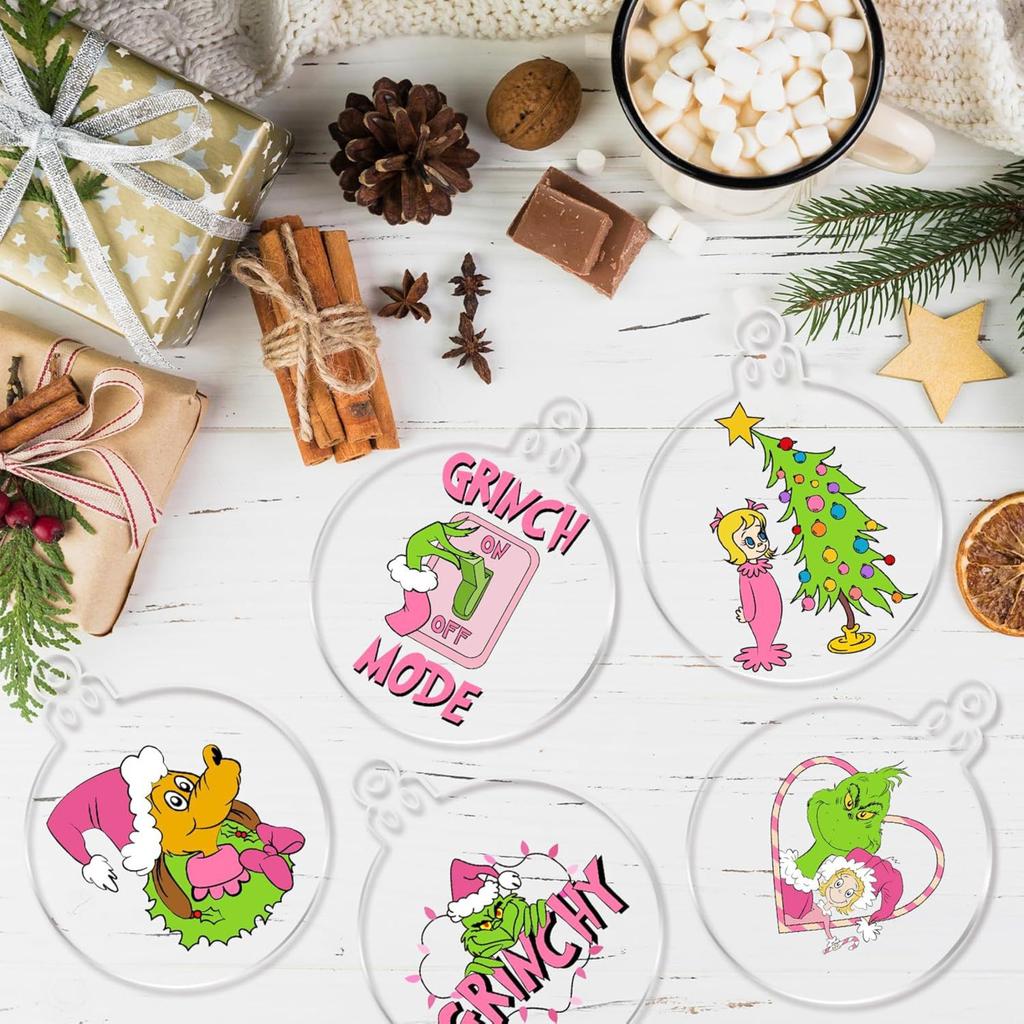 1 Set Of 12 Pieces Christmas Tree Decorations Holiday Ornaments Indoor Home Decoration