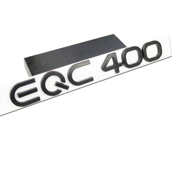3D Letters Word EQC400 4MATIC Emblem Nameplate For  EQC 350 400 Rear Trunk Logo Sticker Silver Black Car Styling