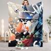 Hollow Knight Blanket Cartoon Game Printed Flannel Blanket for Home Living Room Bedroom Decor New Year Christmas Gift for Fans