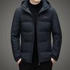 Down Jacket Men's Winter Thickened Cold-resistant Hooded Short Down Middle-aged Men's Clothing