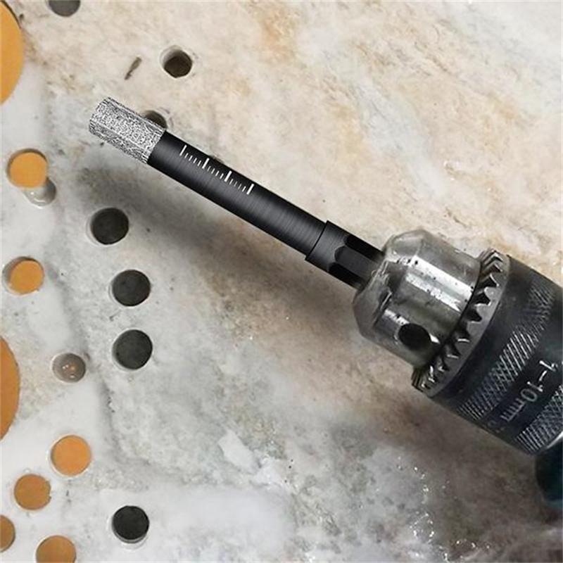 5Pcs Dry Diamond Drill Bits For Porcelain Granite Tile Glass Ceramics Marble Vitrified Tile Hole Opener Diamond Drill Bit Set