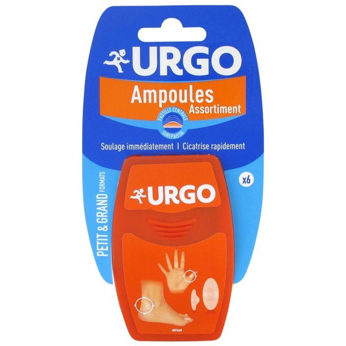 Urgo Pieds Mains Ampoules Assortiment Pansement Hydrocolloïdes 6 unités