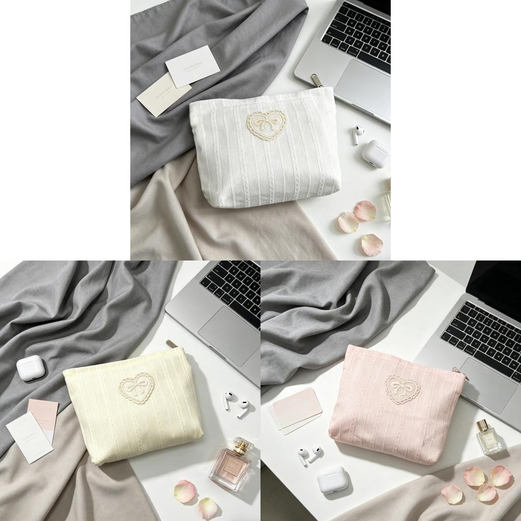 Butterfly Knot Makeup Bag With Large Capacity For Travel And Daily Use