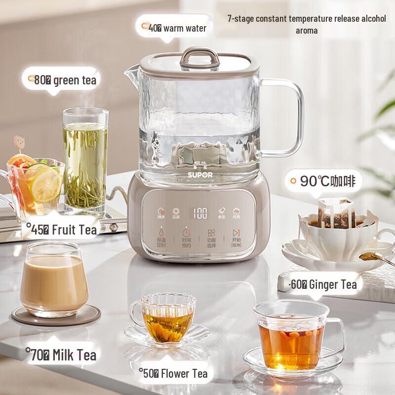 SUPOR 1L All-Glass Electric Kettle Health Pot