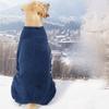 Thickened Winter Dog Jumpsuit Fullbody Dog Pullover Practical Four Legged Dog Clothing  Puppy