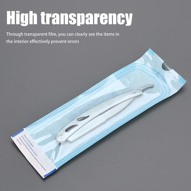 200Pcs Self-Seal Sterilization Pouches 6 Sizes Medical-Grade Autoclavable Bags Instrument Disinfection Bag Dental Supplies