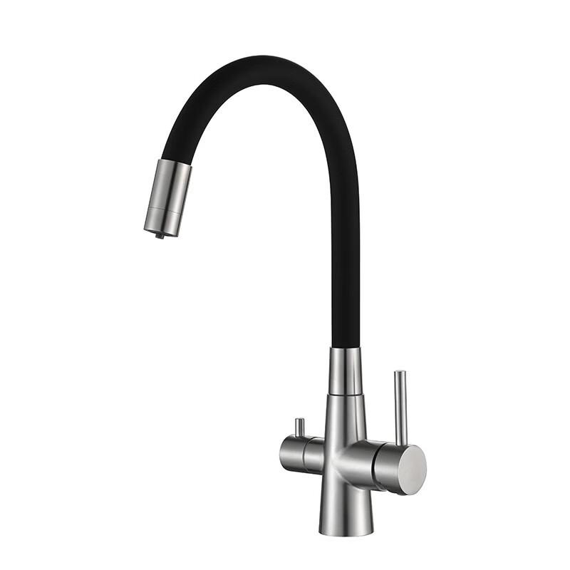 HC Stainless Steel 3-in-1 Pull-Out Kitchen Faucet