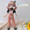 30cm 23 Joint 3D Real Eye 6 Points BJD Doll Princess Dress Up Girl Play House Toy