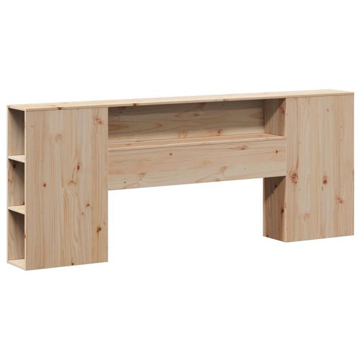 VidaXL Headboard with Storage 200 Cm Solid Pine Wood, Wooden Headboard, Headboard with Storage, Headboard 855618