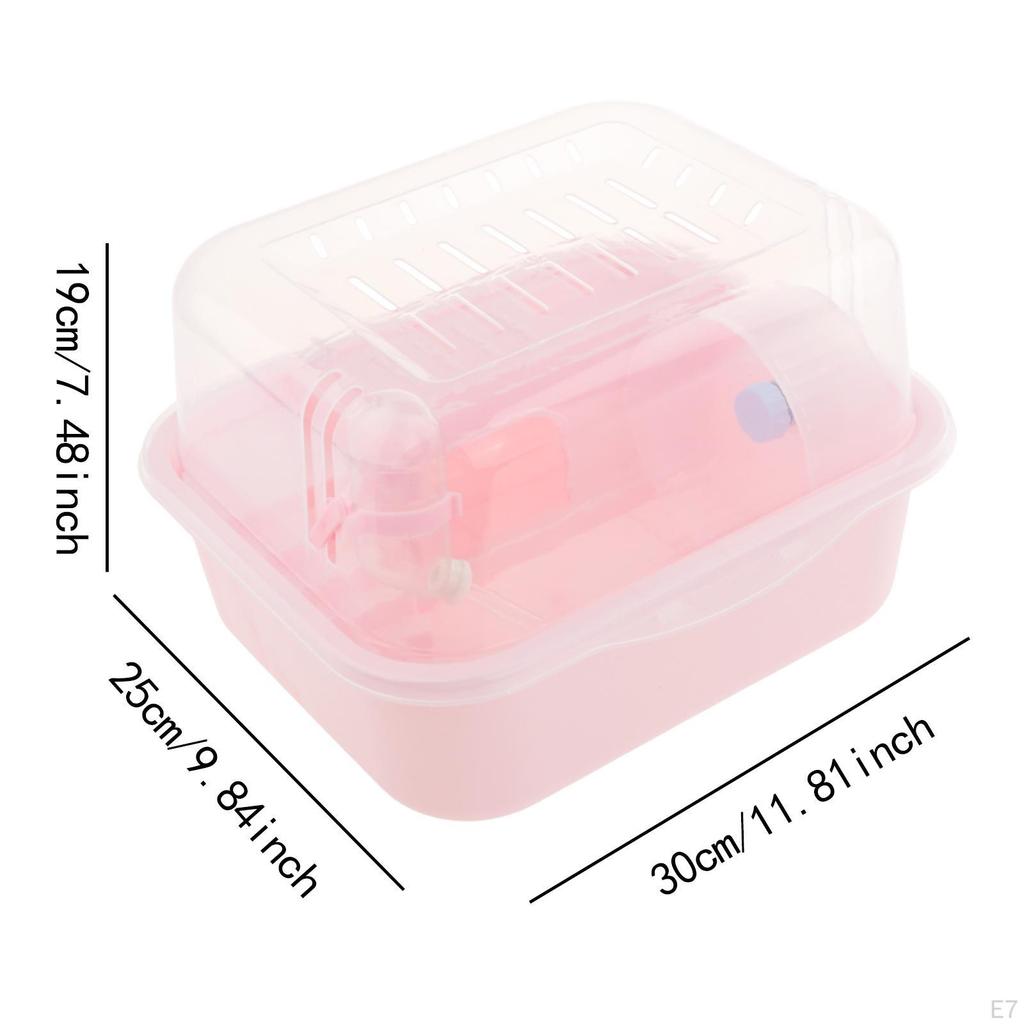 Hamster Cage Habitat Ventilation Creative Easy to Clean Small Animal House for Mice