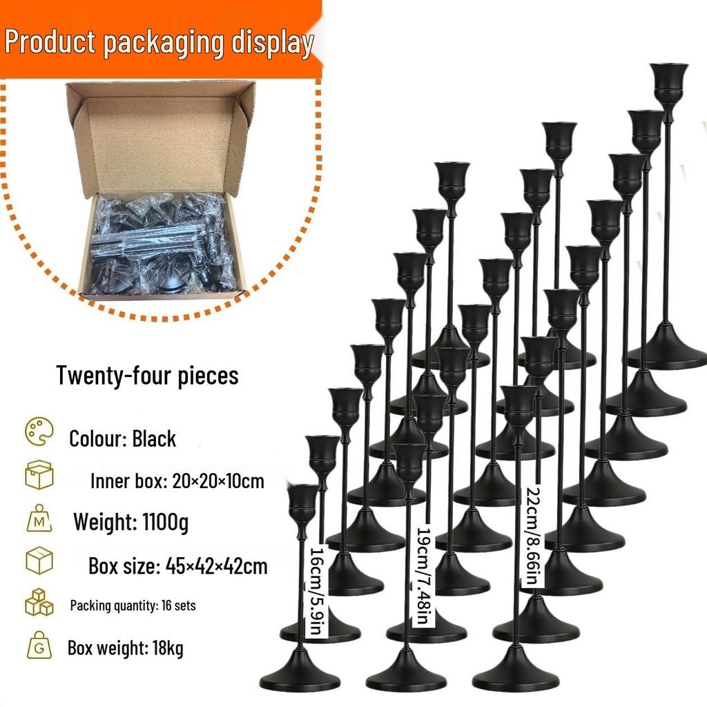 European Minimalist Candlestick Ornament for Candlelight Dinner & Wedding Décor