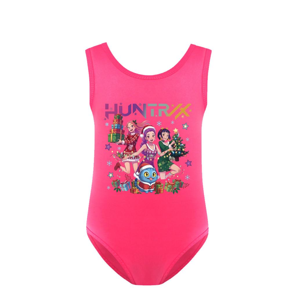 

5084 Дитячий Купальник для Дівчаток Різдво Новий Рік Румі Міра Зої Принт Плавання Суцільний Купальник 160cm