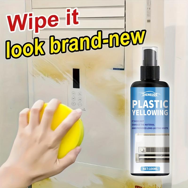 Plastic Freshening Spray, Instant Whitening and Stain Removal, Car Interior Cleaner, Air Conditioner Defroster, Screen Cleaning Solution