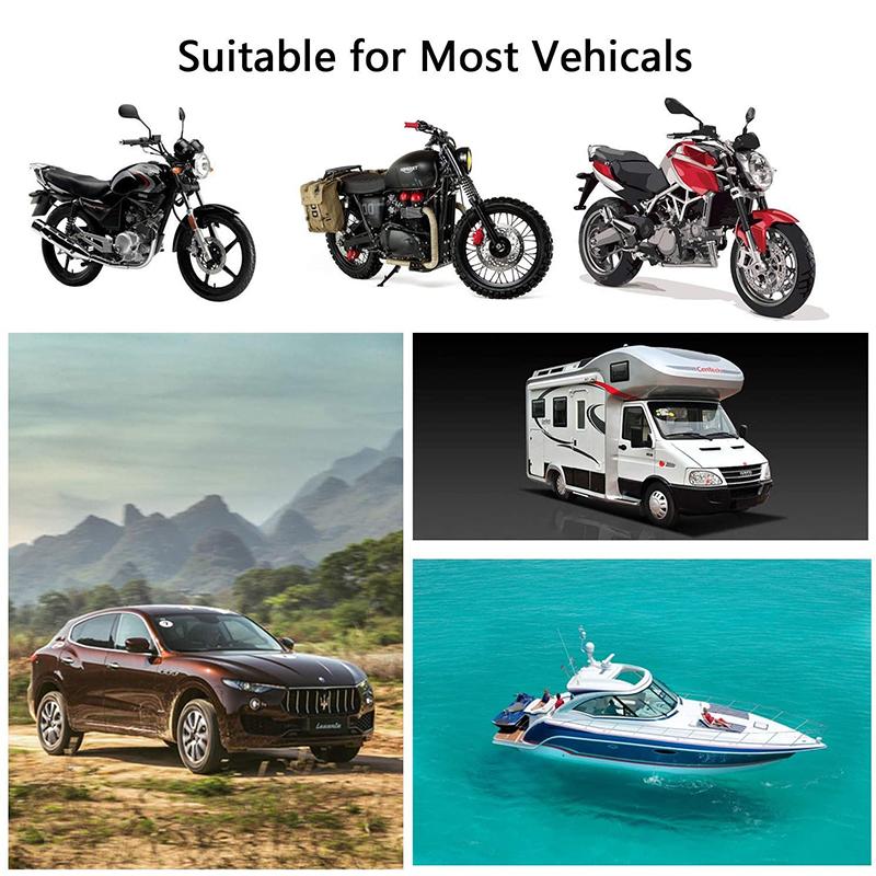 12V LED Digital Voltmeter Waterproof Voltage Gauge Meter Battery Tester with Digital Touch Display Panel for Car Boat Marine