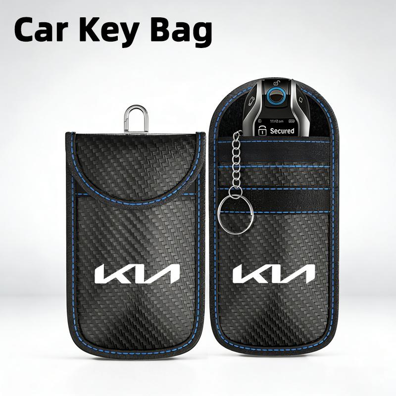Car Key Case Signal Blocker Bag RFID Shielding Pocket For Kia Rio Ceed Sportage Cerato Soul Sorento Picanto Optima Accessories wvkzl55