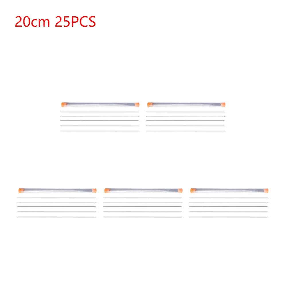 5-25Pcs Earthworm Hooking Needle Worm Baiting Needle Stainless Steel Worm Fishing Needle Fishing Rigging Needle Fishing Accessor