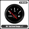 0-190 Ohm Fuel Level Guage Meter 400mm 450mm 500mm 550mm Fuel Level Sensor 52MM Fuel gauge For Marine Boat Car Truck