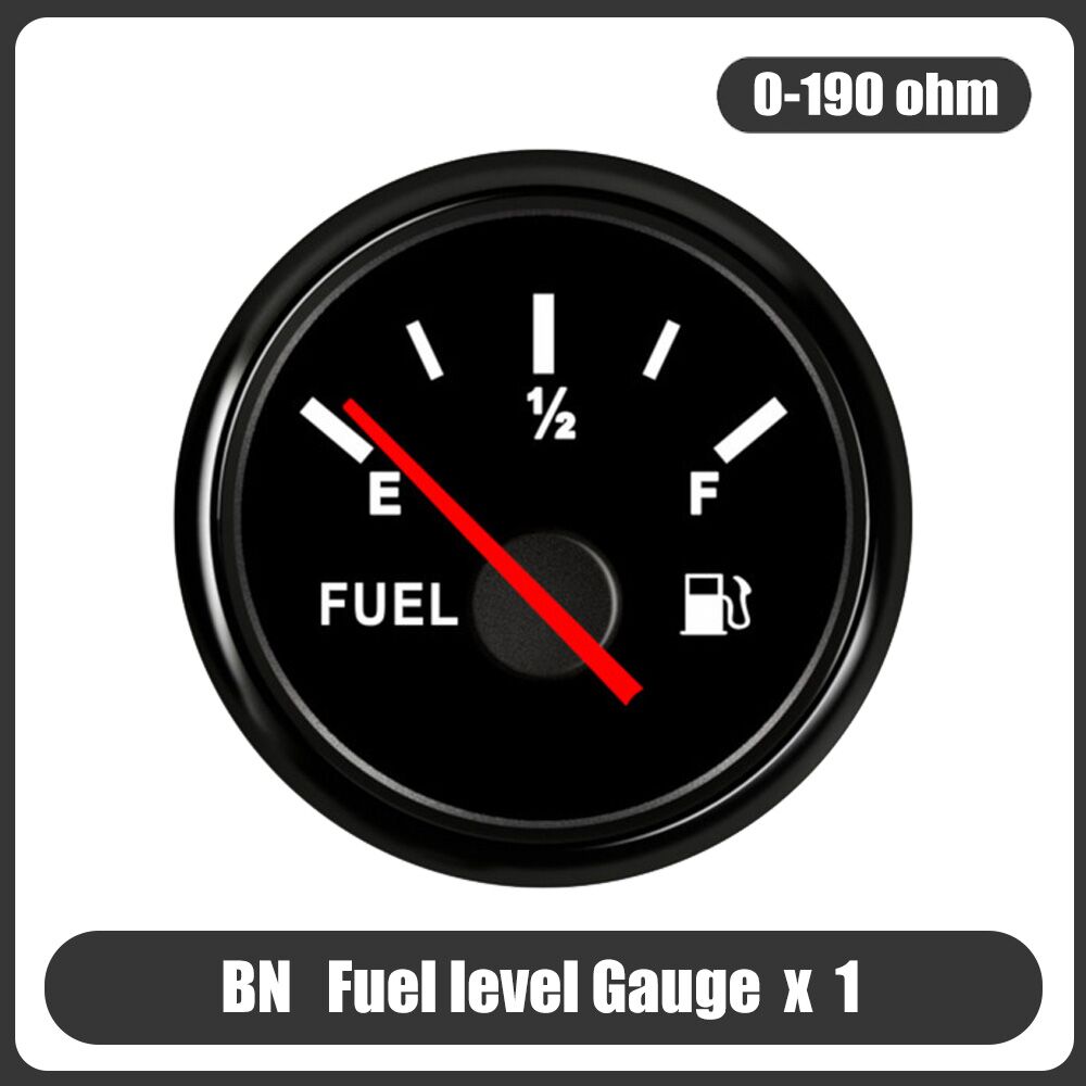 0-190 Ohm Fuel Level Guage Meter 400mm 450mm 500mm 550mm Fuel Level Sensor 52MM Fuel gauge For Marine Boat Car Truck