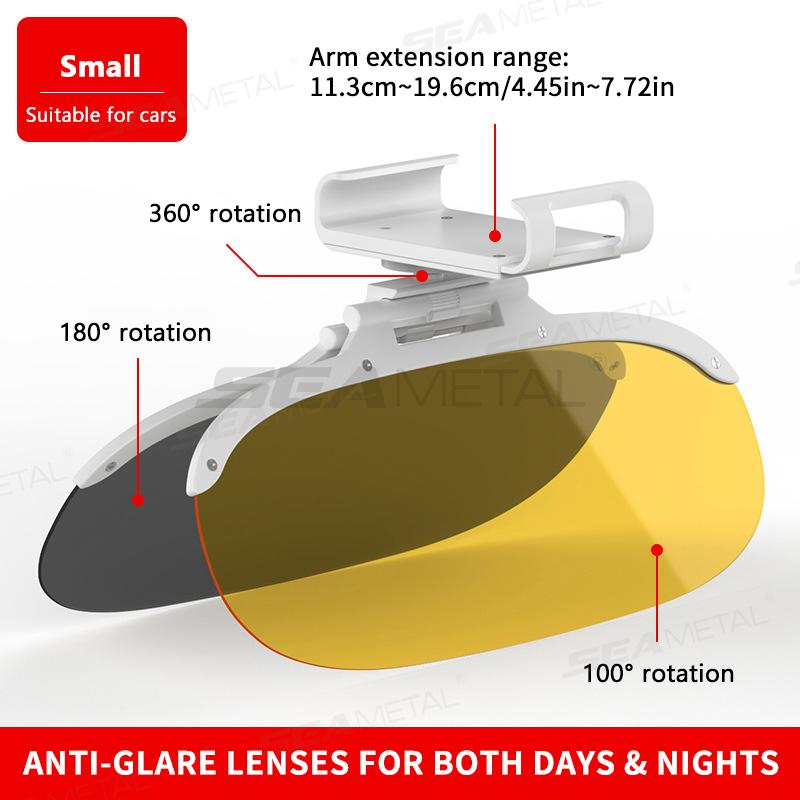 BLALION Car Sun Visor Anti Glare Sun Visor Extender Anti-Dazzle UV Blocking Sunshade HD Night Vision Driving Goggle Sun Shade