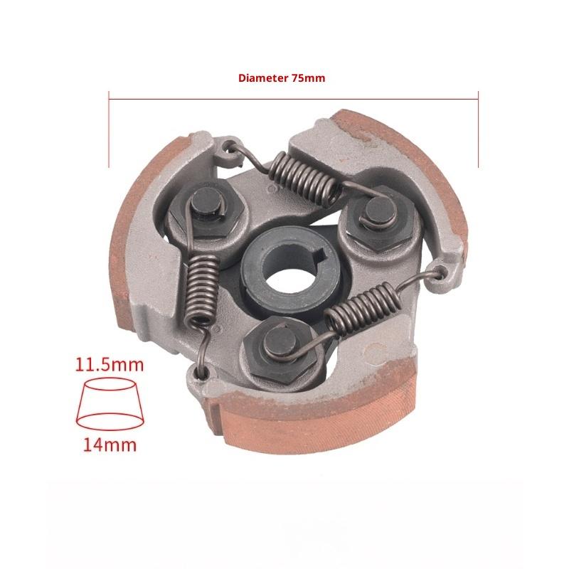 1 Pezzo Per Minimoto 2 Tempi 47cc 49cc Dirt Bike Pocket Atv Scooter Moto 3 Ganasce Molla Ganasce Frizione Centrifuga Mini Moto