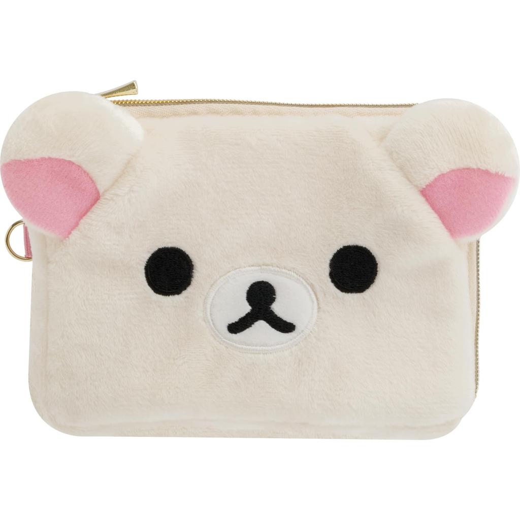 San-X Rilakkuma Plush Pass Case Korilakkuma PB72202 H95 x W145 x D35mm