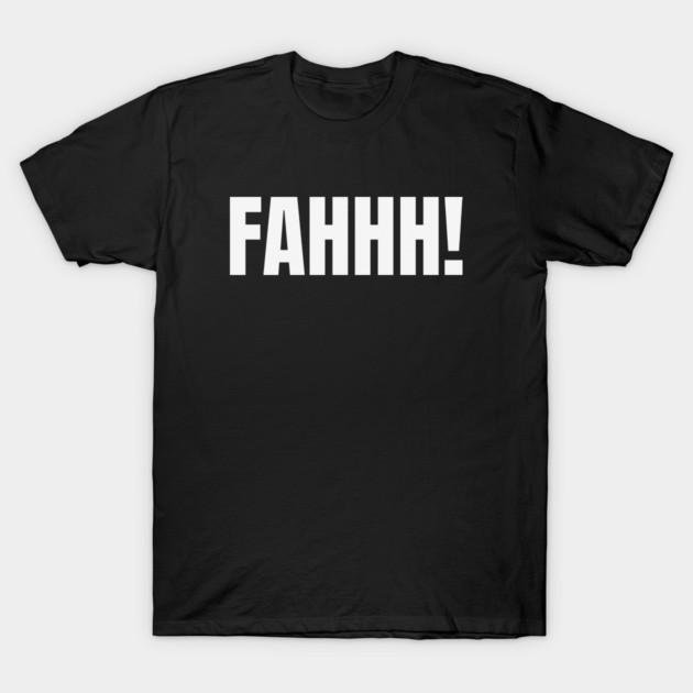 Asian Size Men Black Print T-shirt Fahhh! Meme No-Cut Print Cotton Tshirt