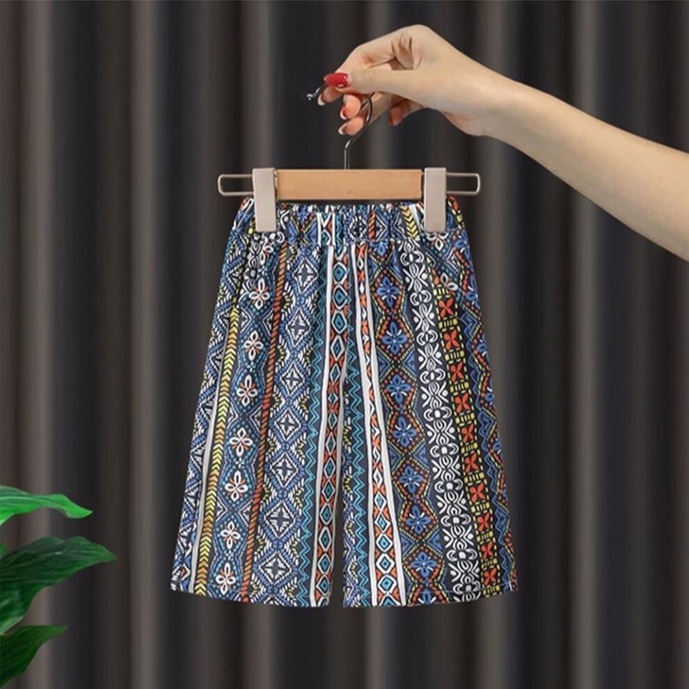 2 Piece Easy Wear Girls Summer Outfit Bohemian Vest And-120cm