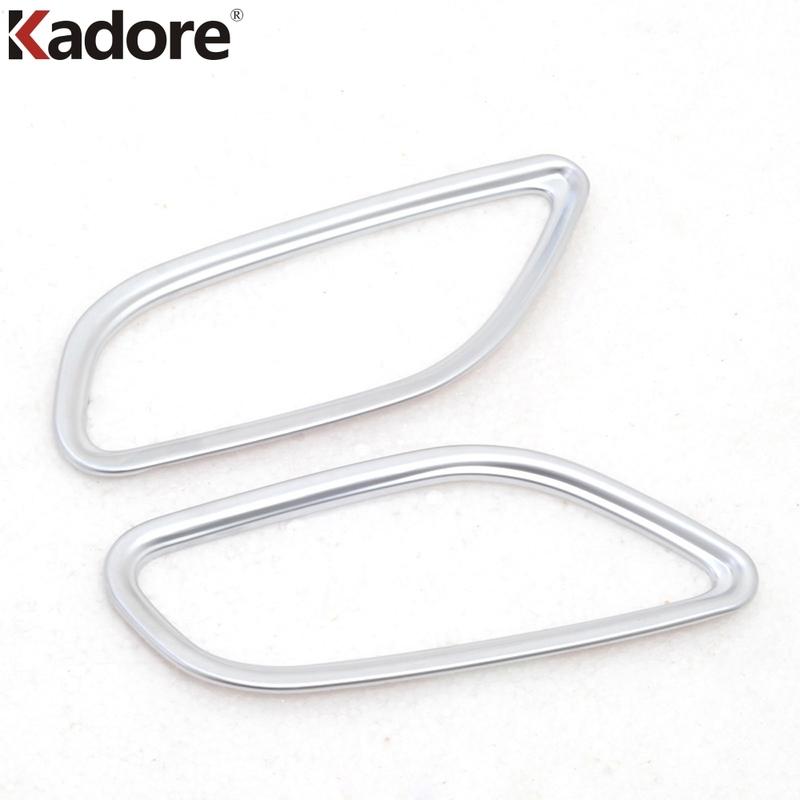 For Mitsubishi Outlander 2016-2018   Matte Car Front Upper Air Condition Vent Outlet Cover Trim Interior Accessories