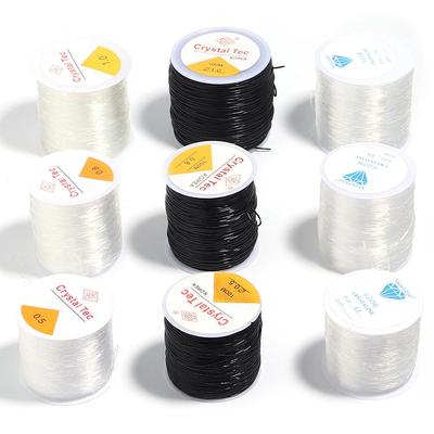 Große Rolle Kristall Elastische Perlenschnur - Transparentes Stretch Schmuckmaterial für DIY Handgefertigtes Zubehör