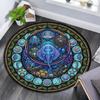 Oceanic Mystery Symbols Round Area Rug Under Office Chairs Bedroom Living Room Home Decor