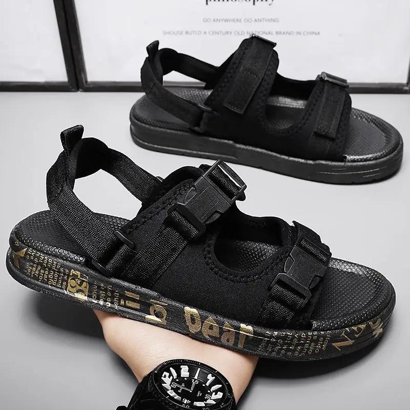 

Slippers for Men Shoes Beach Genuine Leathe Flat Pvc Designer Luxury Cheap Liquidation Summer Sale Trend 2025 Style Clappers Fun 44