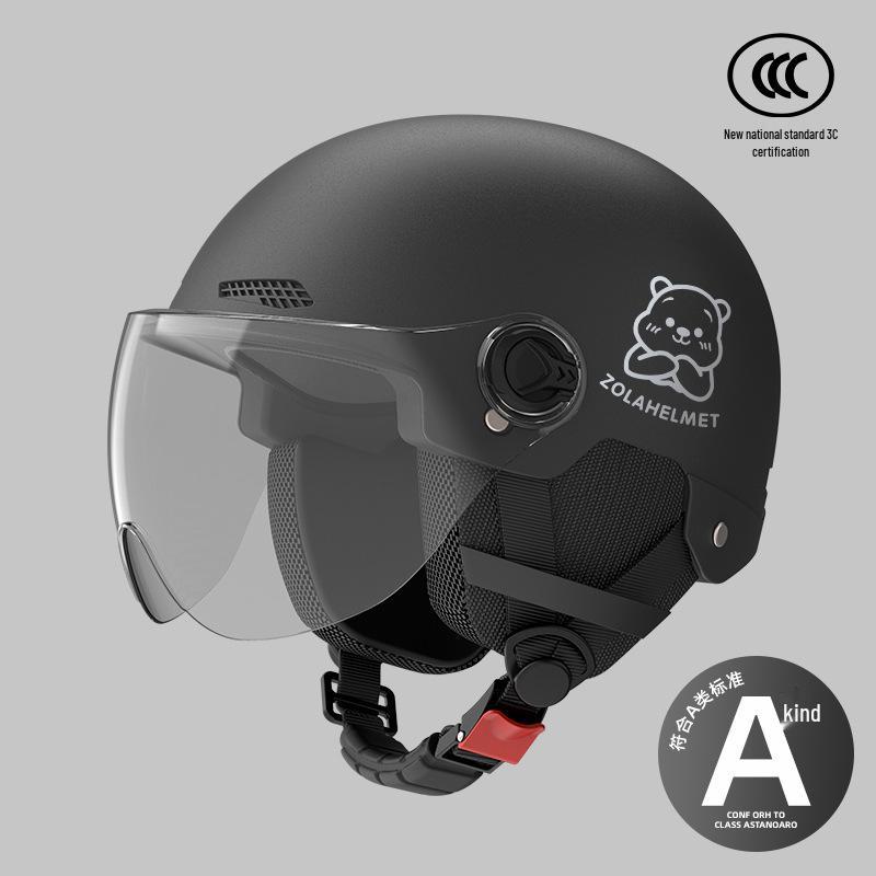 Women's Lightweight Ventilated Electric Scooter Helmet with Sun & Ear Protection - All-Season 3C Certified Half Helmet