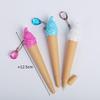 Lotto 6 Pezzi Penna Gel Gelato Cartone Animato Scrittura Carino Regalo Festa dei Bambini Penna Gel 0,38 Mm Forniture Scolastiche Accessori Ufficio