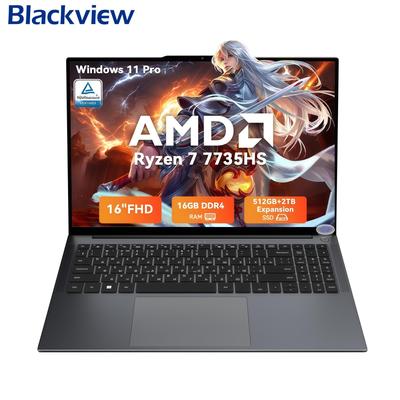 Blackview GamiBook 6 Laptop 16 hüvelykes 16 GB 512 GB AMD Ryzen™ 7 7735HS 8 mag 16 szál Windows11 Pro Notebook