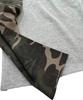 SK8ER ROCK Star Raglan T-Shirt (Melangegray/Camouflage)