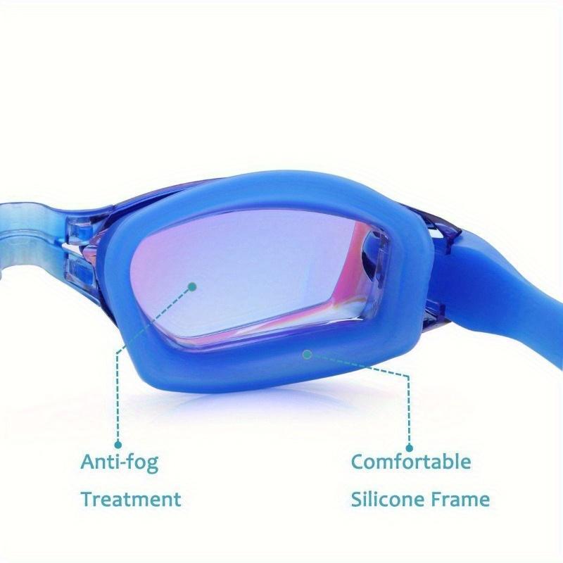 Regulowane okulary Profesjonalne okulary pływackie Anti-Fog UV Protect Wodoodporne silikonowe lustrzane okulary do nurkowania