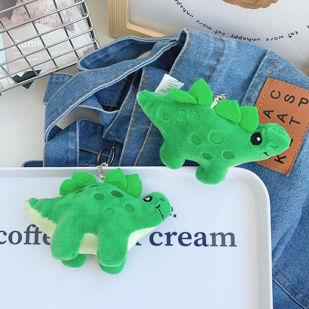 Cute Dinosaur Plush Stuffed Animal Green Stegosaurus For Kids Adorable Backpack Decoration