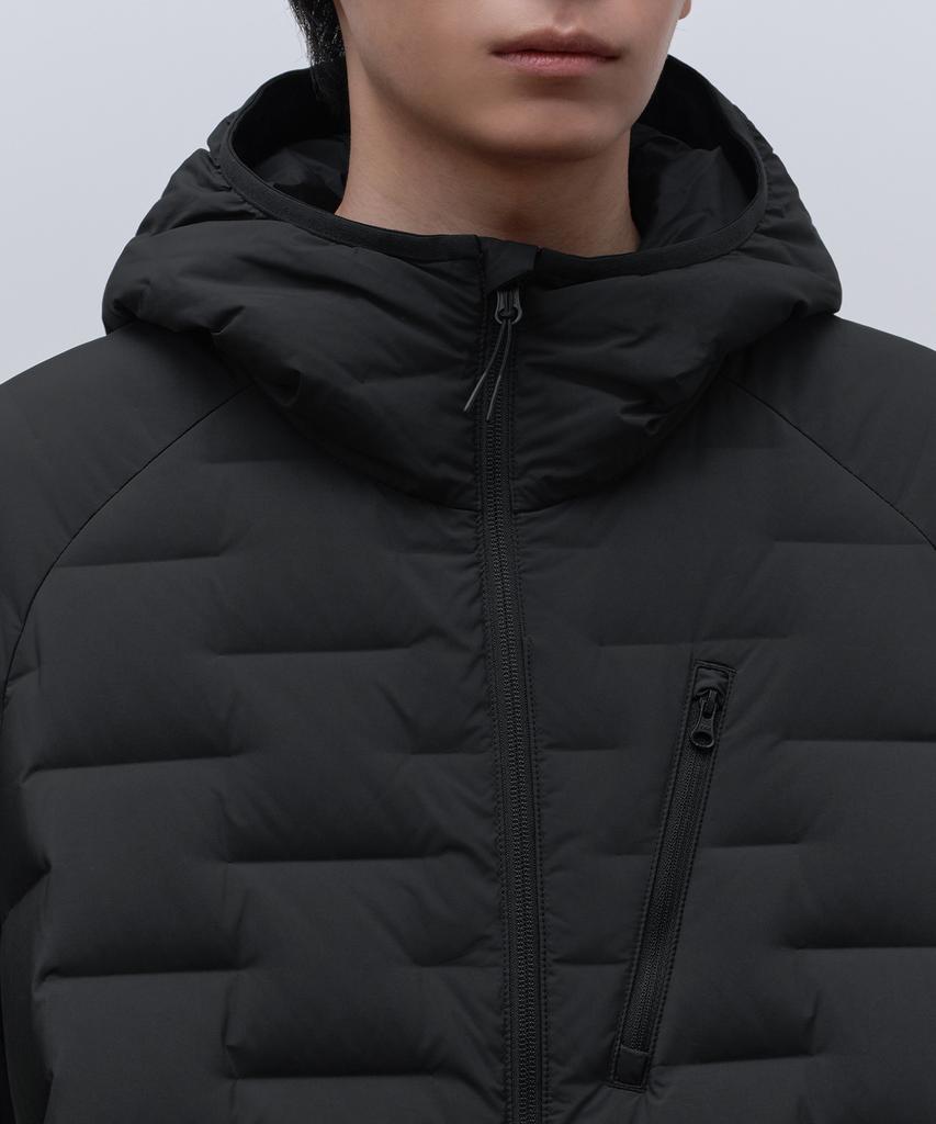 Musinsa Standard Brick Line Hooded Light Down Jacket [Black]