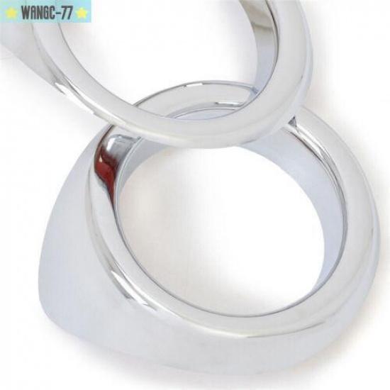 For Subaru Crosstrek XV 2018- Chrome Front Fog Light Lamp Cover Ring Trim