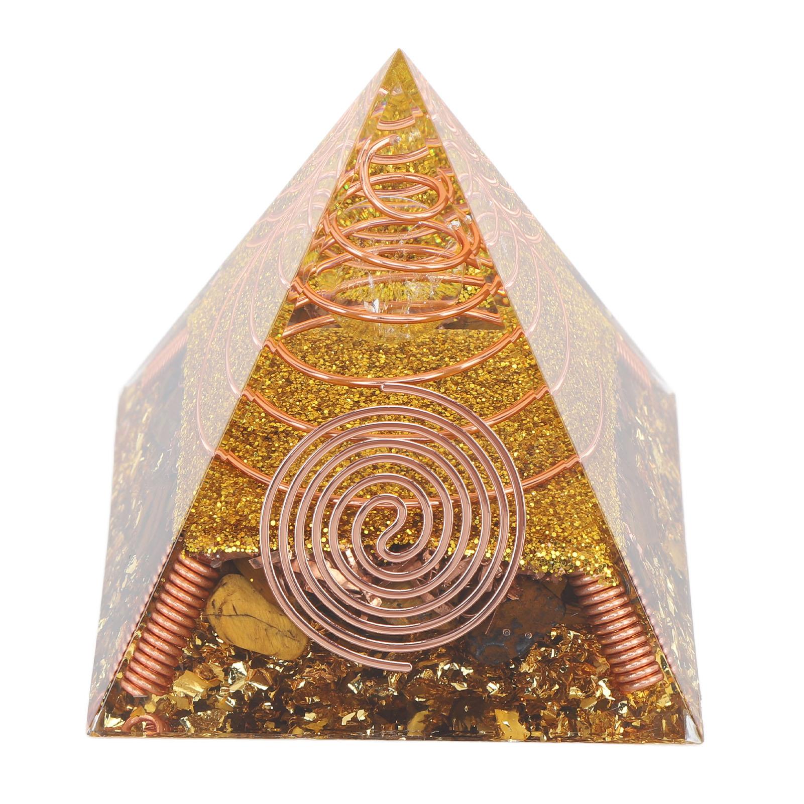 Tomtop Jms 6Cm Positive Energy Pyramid Tabletop Ornament Energy Generator For Stress Reduce Healing Meditation