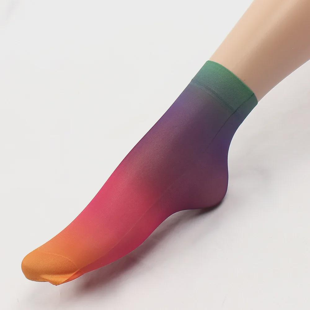 Summer Cute Sweet Girls' Printed Pattern Short Socks - Wide Mouth Women's Collection