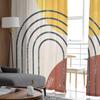 Abstrakte Kunst Sonne Linien Vorhänge Für Wohnzimmer Luxus Baby Schlafzimmer Tüll Vorhänge Küche Zimmer Modernen Stil Sheer Vorhänge