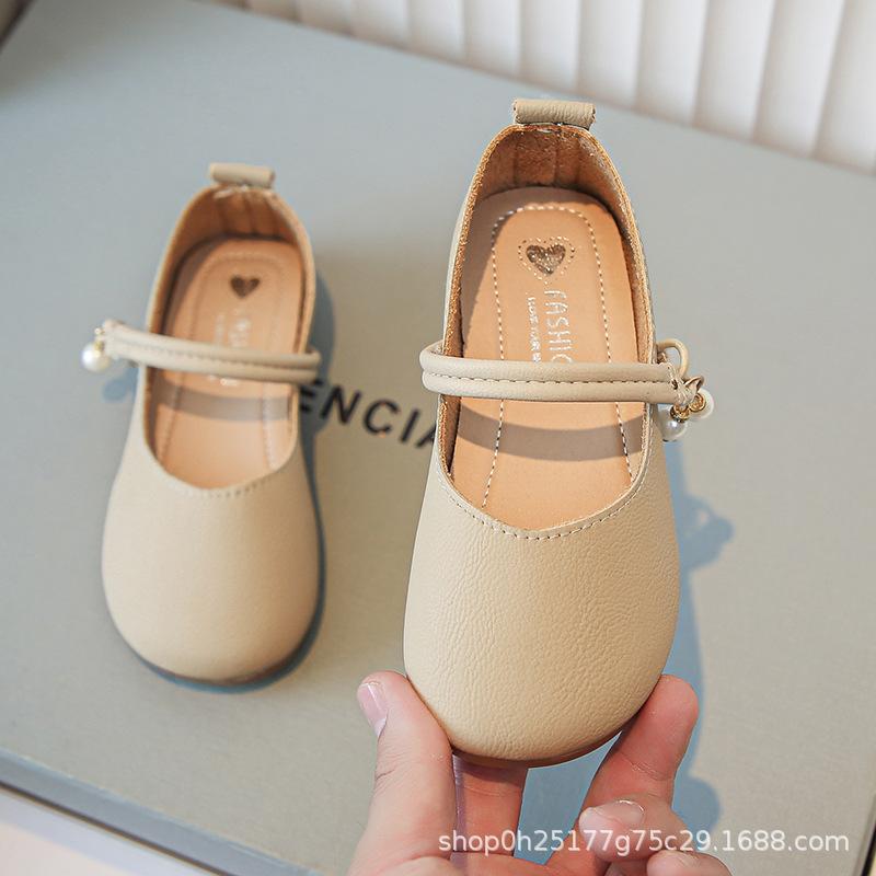 Kids Pearl Decor Non Slip Casual Mary Jane Shoes 23