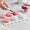 6 Cavity Spiral Round Silicone Mousse Mold for Baking DIY Cake Pudding Dessert Mold Flexible Non-Stick Baking Tray for Home and Professional Use