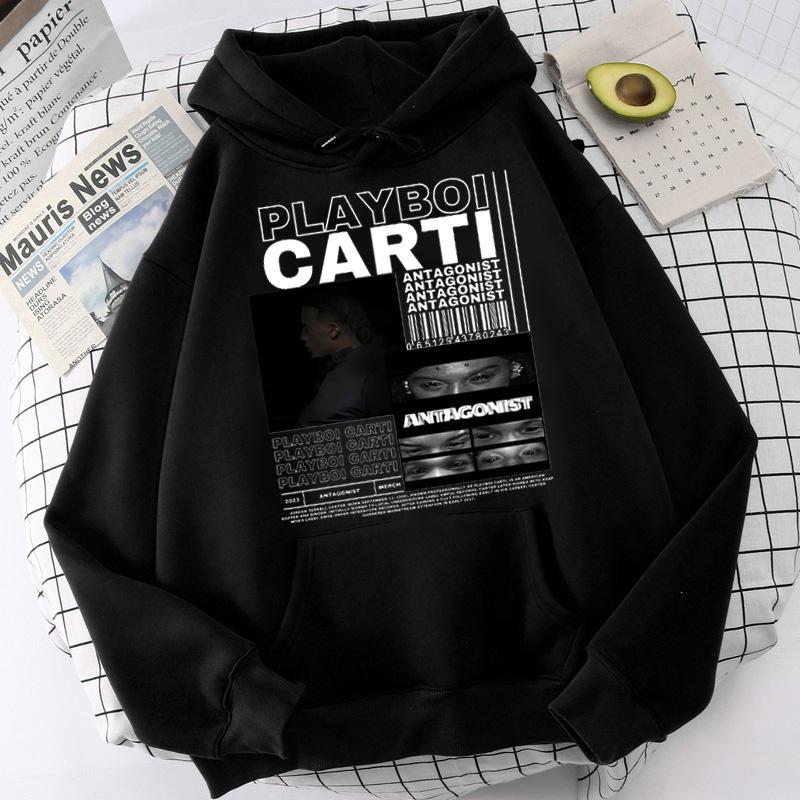 Rapper Playboi Carti Album Damen Hip Hop Rap Sweatshirt Damen Casual Loose Hoodies Streetwear