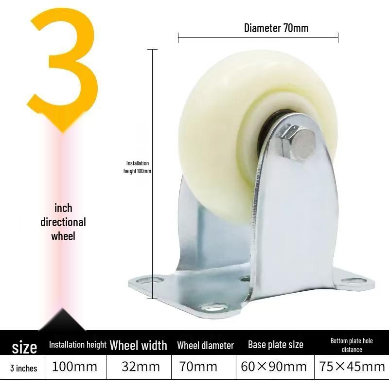 Swivel Caster Wheels: 3-8 Inch Nylon, Light/Heavy Duty, Fixed/Brake Options, Load-Bearing Trolley Casters