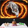1Pcs Flaming White Tiger Decoration Background Winter Backdrop Decorations For Photo Studio Photo Booth Christmas Party
