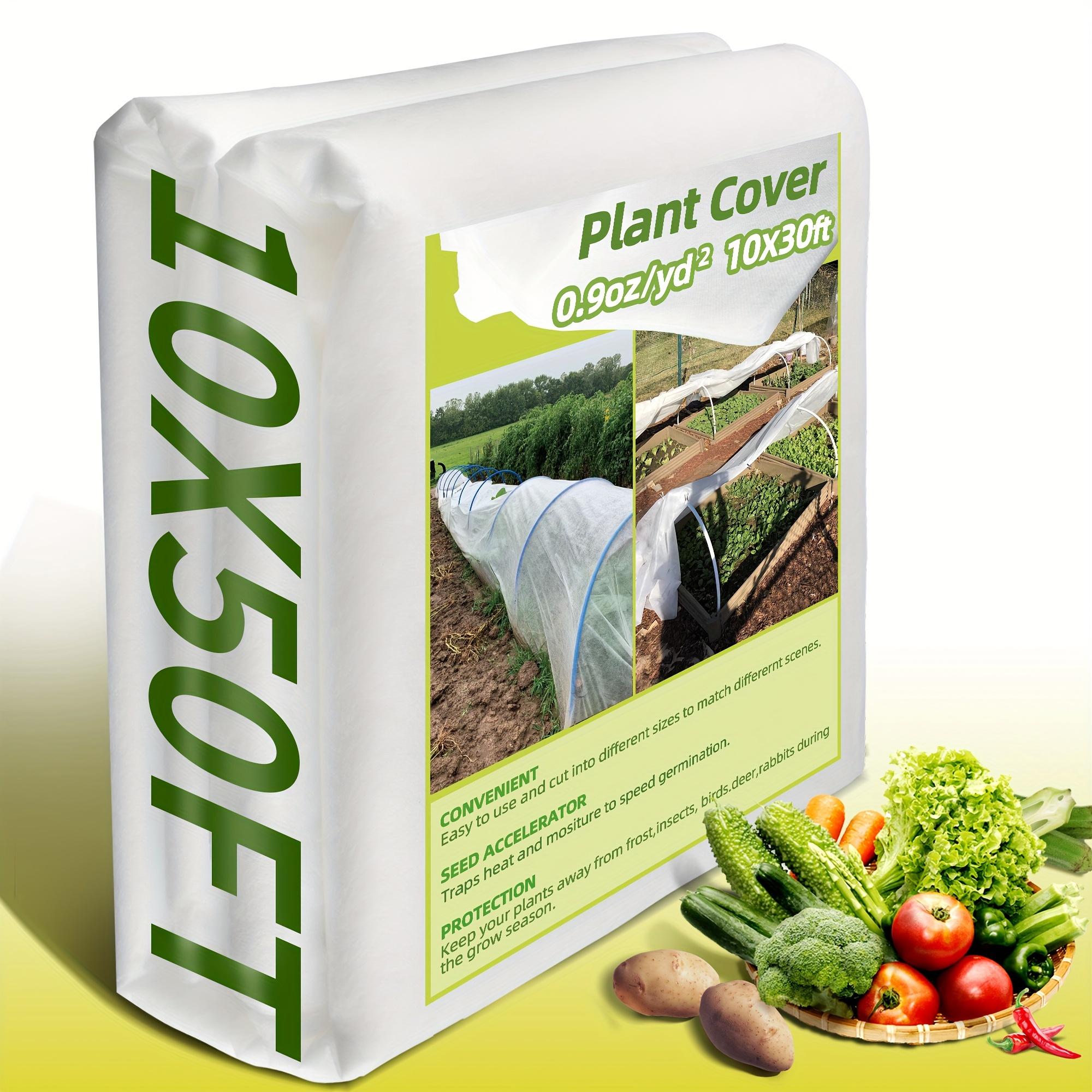 

10x50ft PPThickened Plant Cold Protection Cover Winter Insulation Cover Film Reusable White Gardening Protective Cover 10X50FT белый
