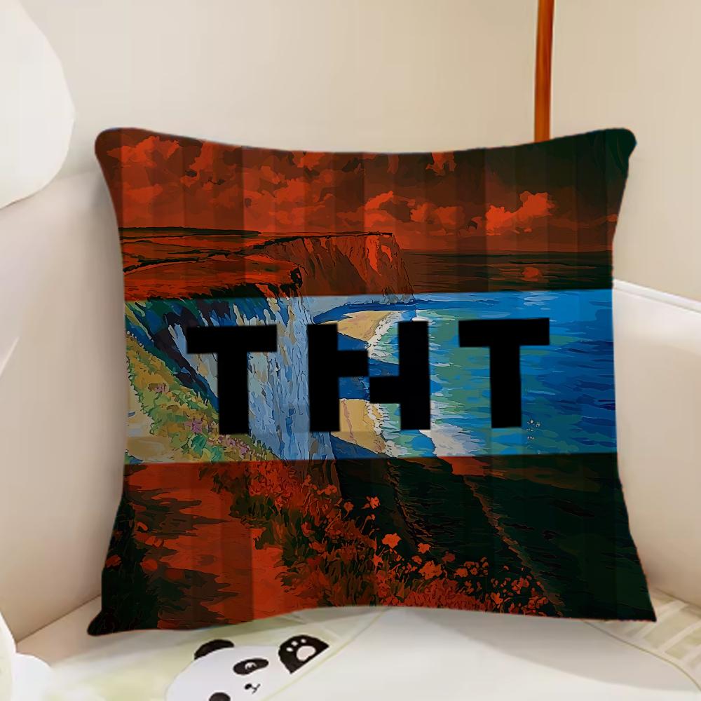 

David Hockney Art Pillow Case Cute Room Home office Decor Protective pixel Covers Without game Pillow-Insert 12x12Inch