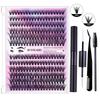 240 Cluster 3040D False Eyelashes: 10-14mm DIY Natural Dense Segmented Lashes